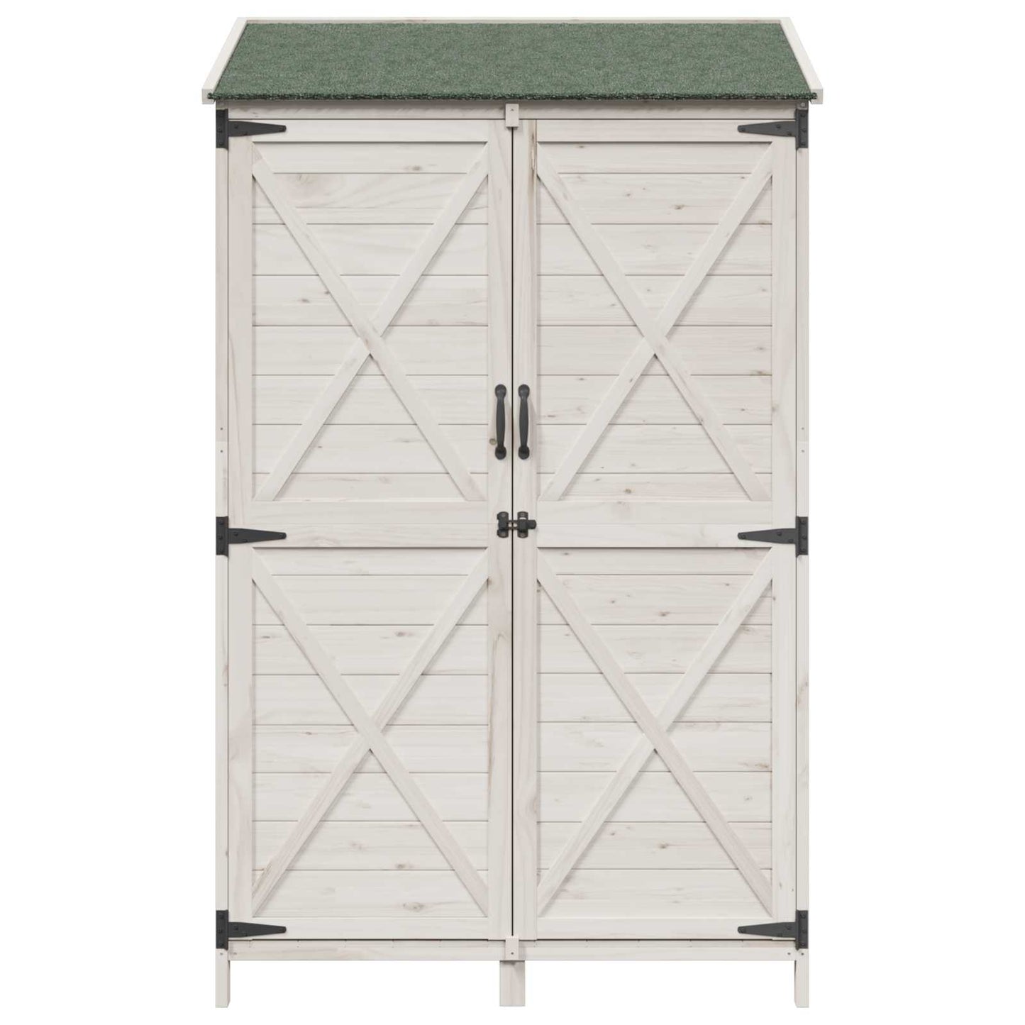 Have Skur Hvid 106 x 56 x 176,5 cm Massivt Fyrretræ