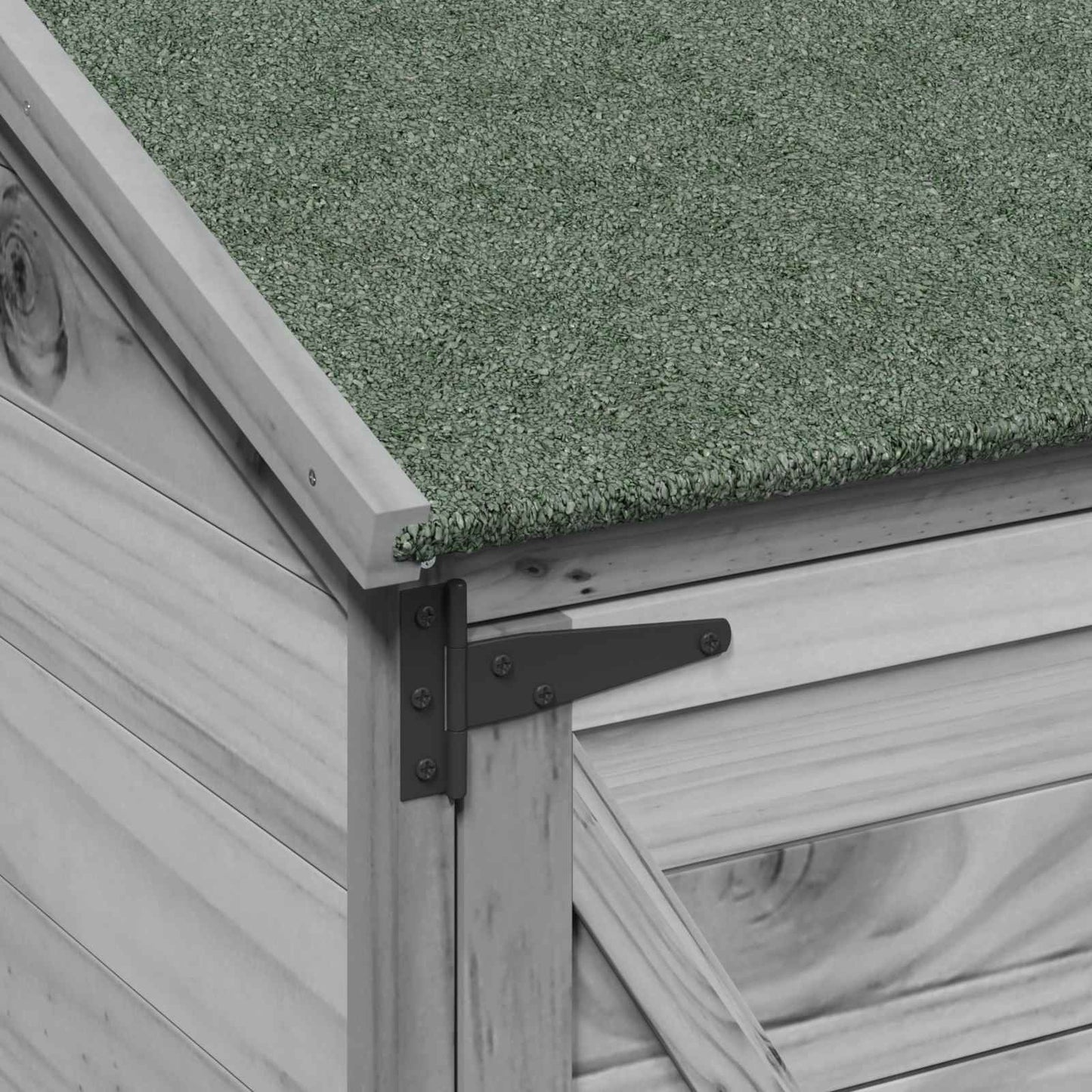 Have Skur Grå 106 x 56 x 176,5 cm Massivt Fyrretræ