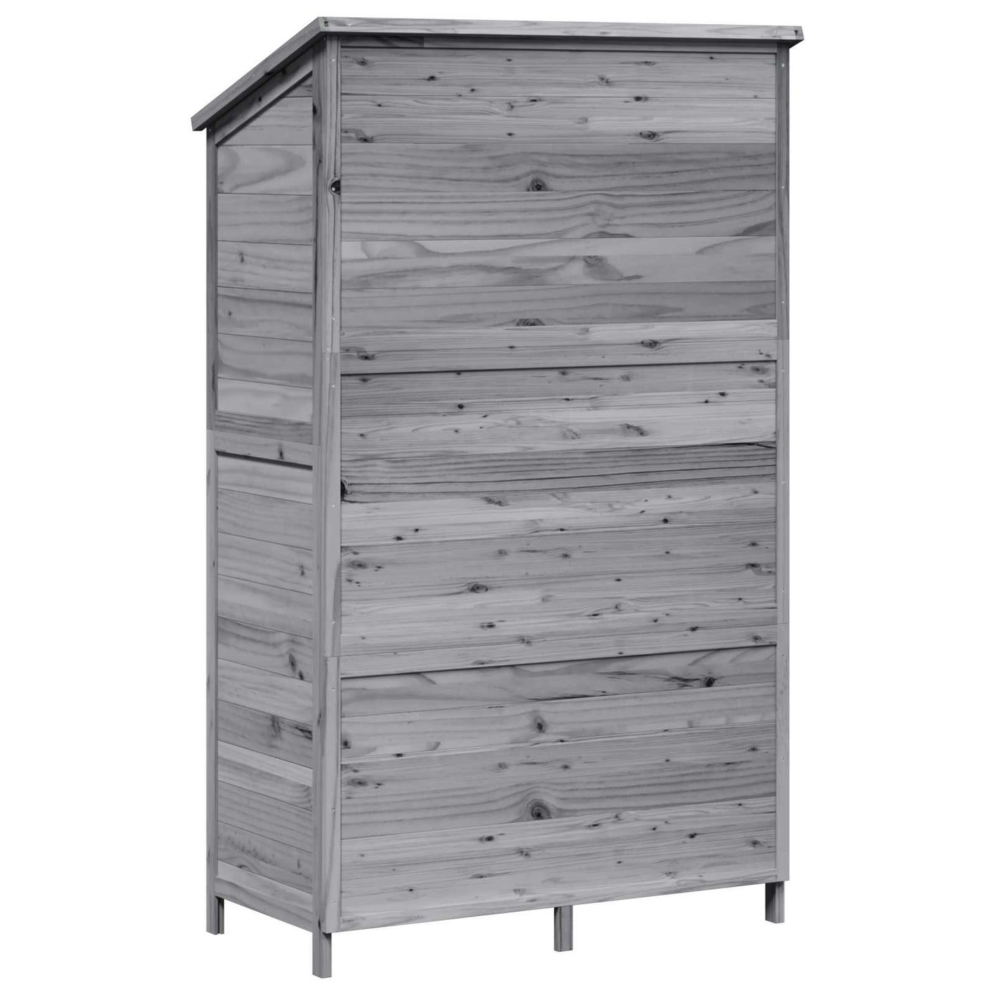 Have Skur Grå 106 x 56 x 176,5 cm Massivt Fyrretræ