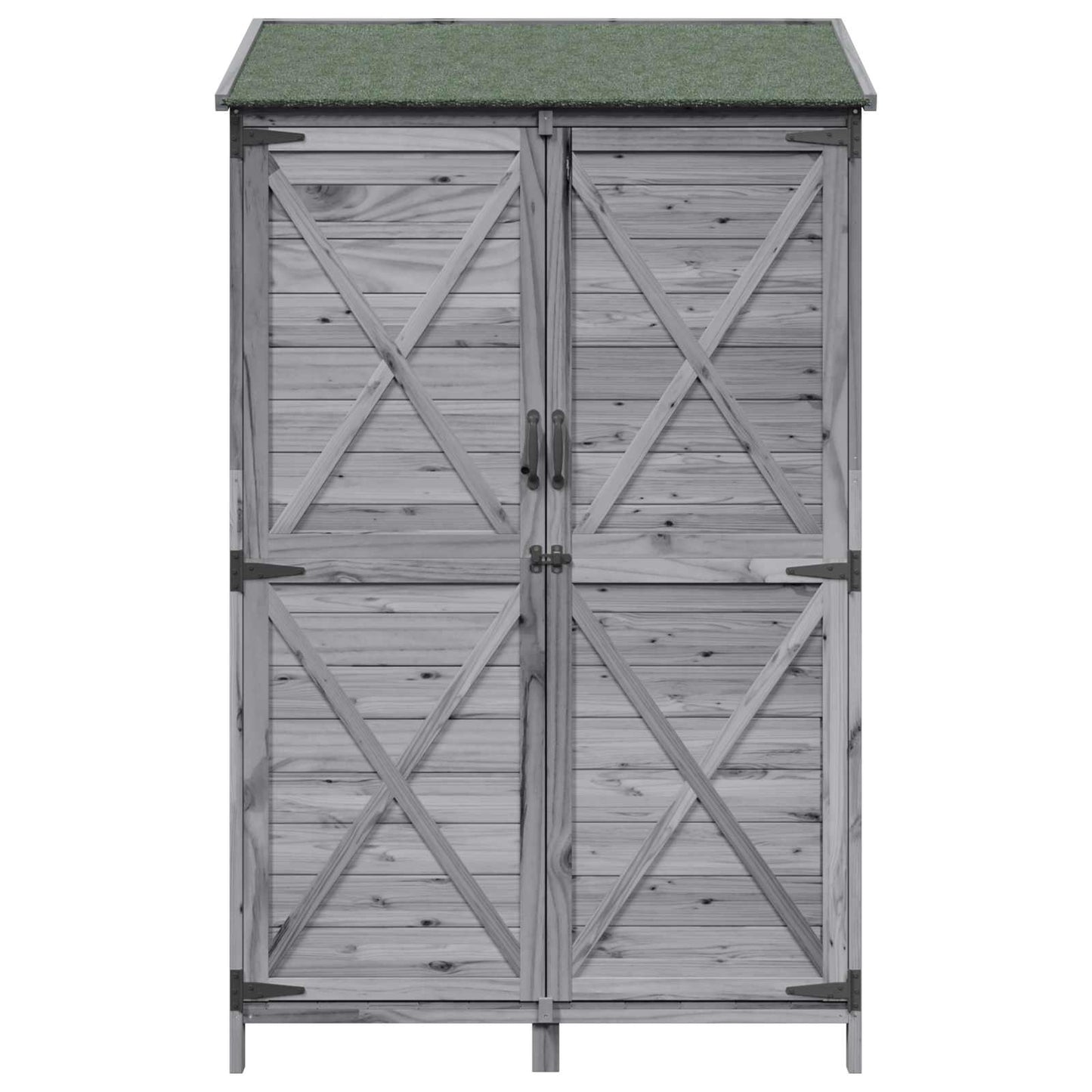 Have Skur Grå 106 x 56 x 176,5 cm Massivt Fyrretræ
