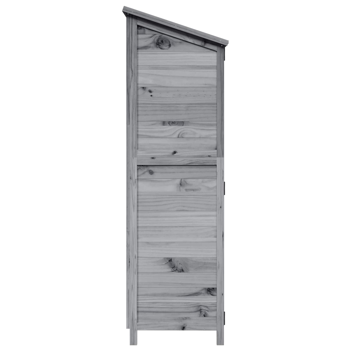 Have Skur Grå 106 x 56 x 176,5 cm Massivt Fyrretræ