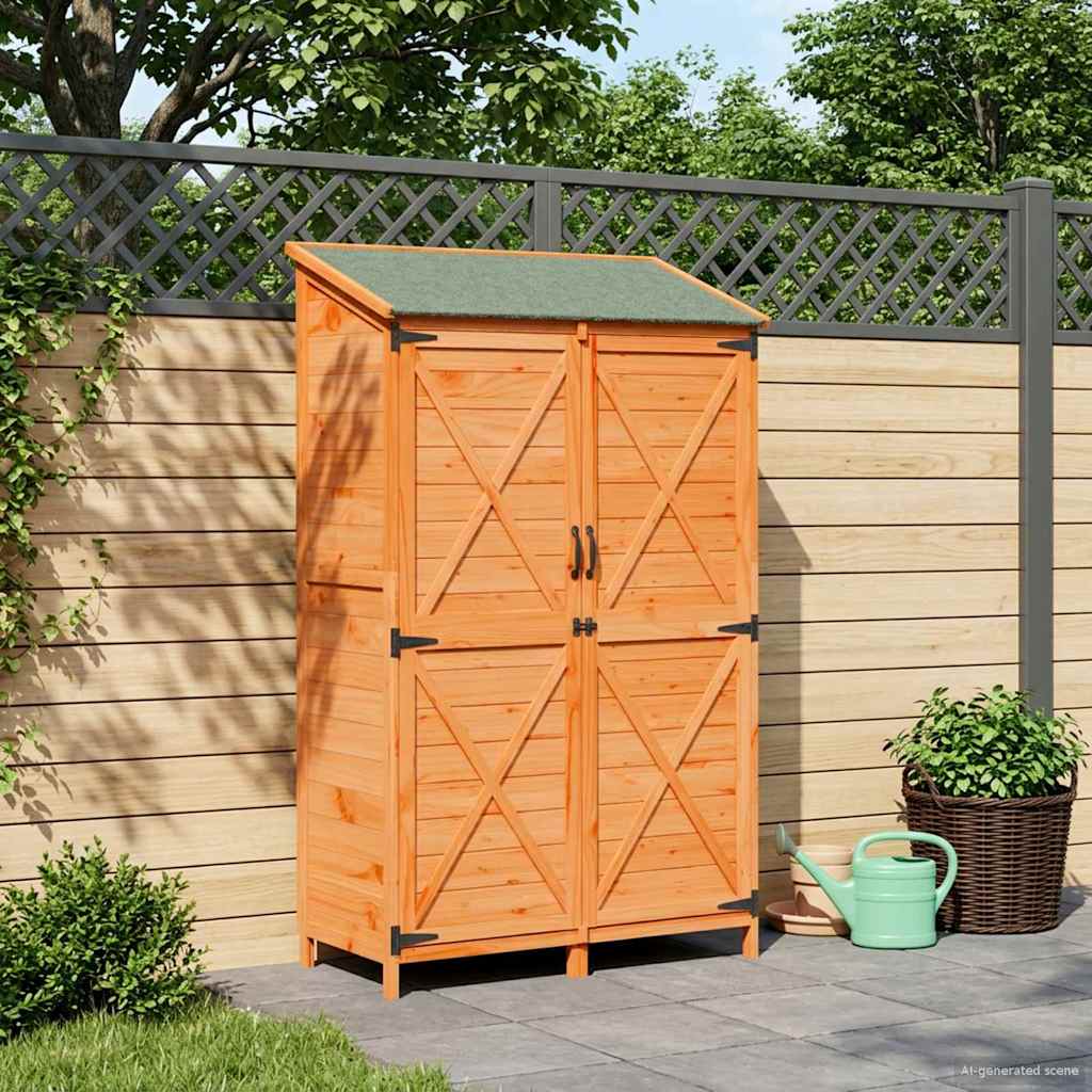 Have Skur Brun 106 x 56 x 176,5 cm Massivt Fyrretræ