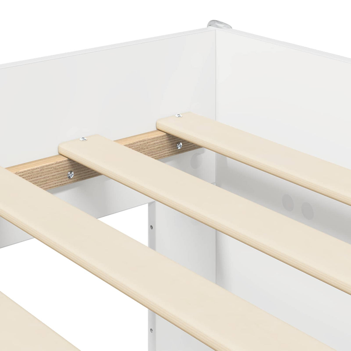 Børneseng med opbevaring Hvid 90 x 190 cm Konstrueret træ