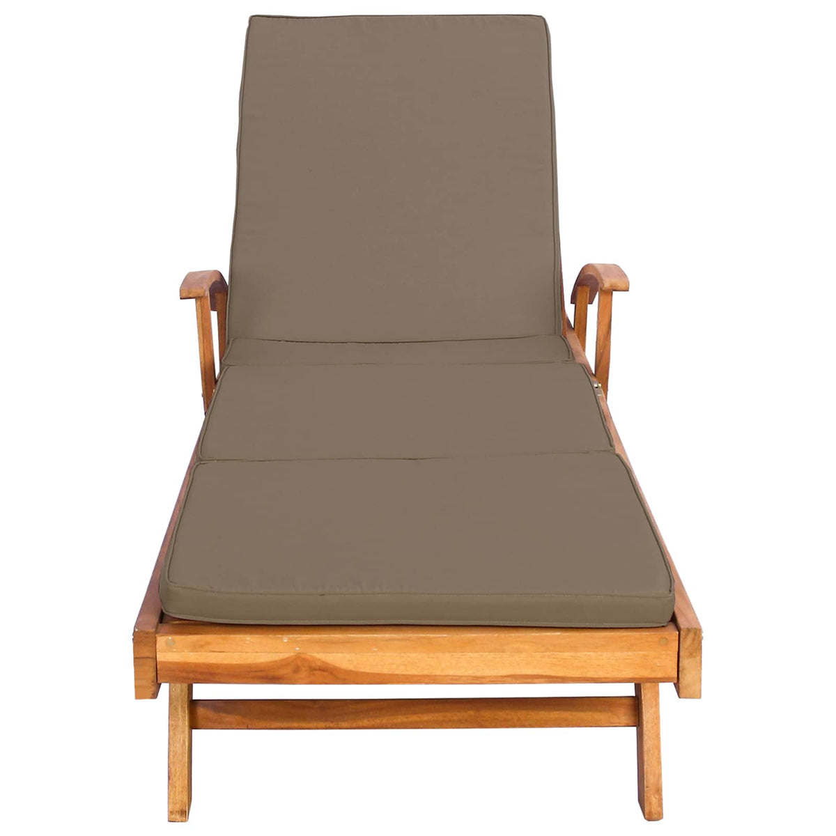 Liggestol med pude 100% Polyester Solid-Teak