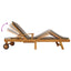Liggestol med pude 100% Polyester Solid-Teak