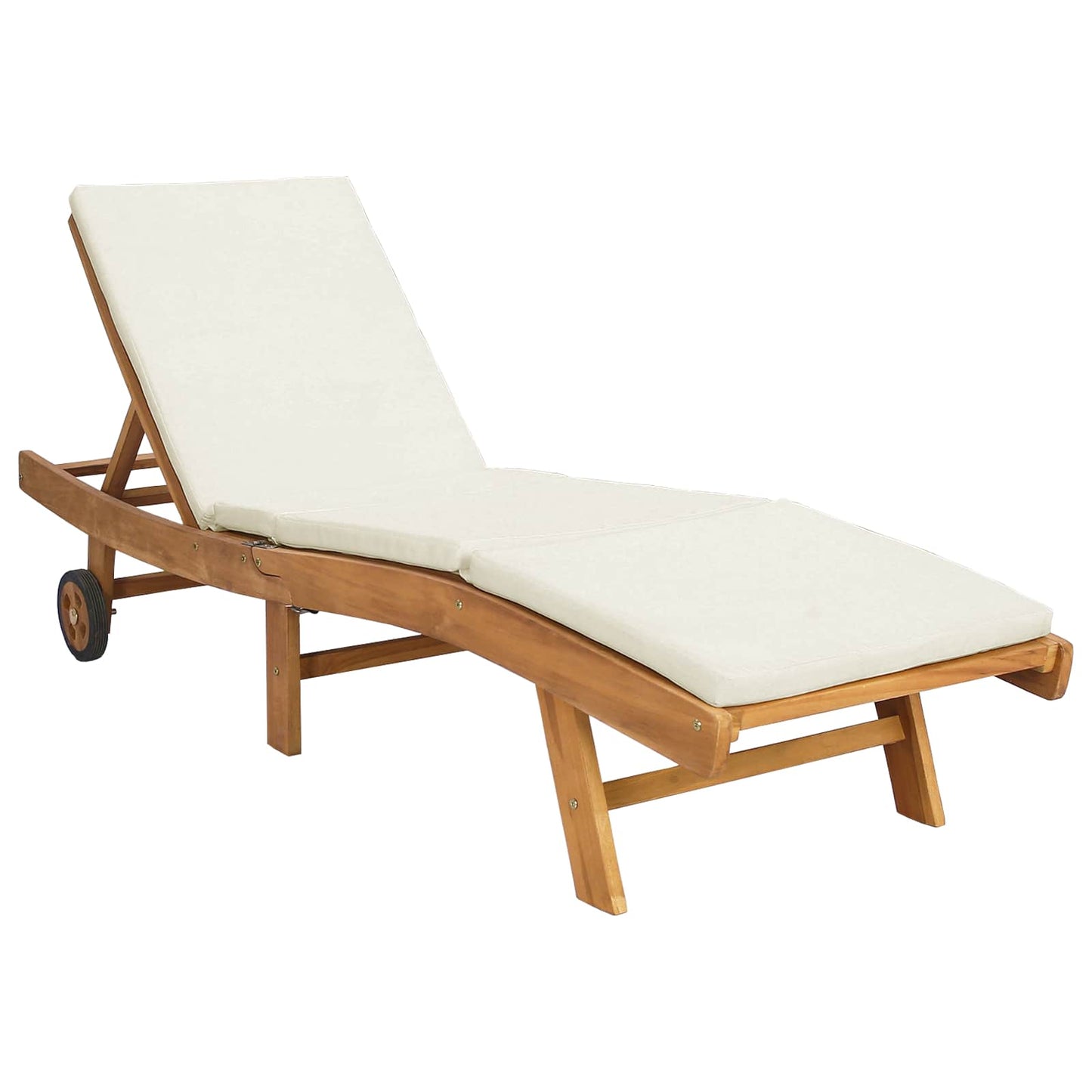Solstol Polyester Brun og cremefarvet