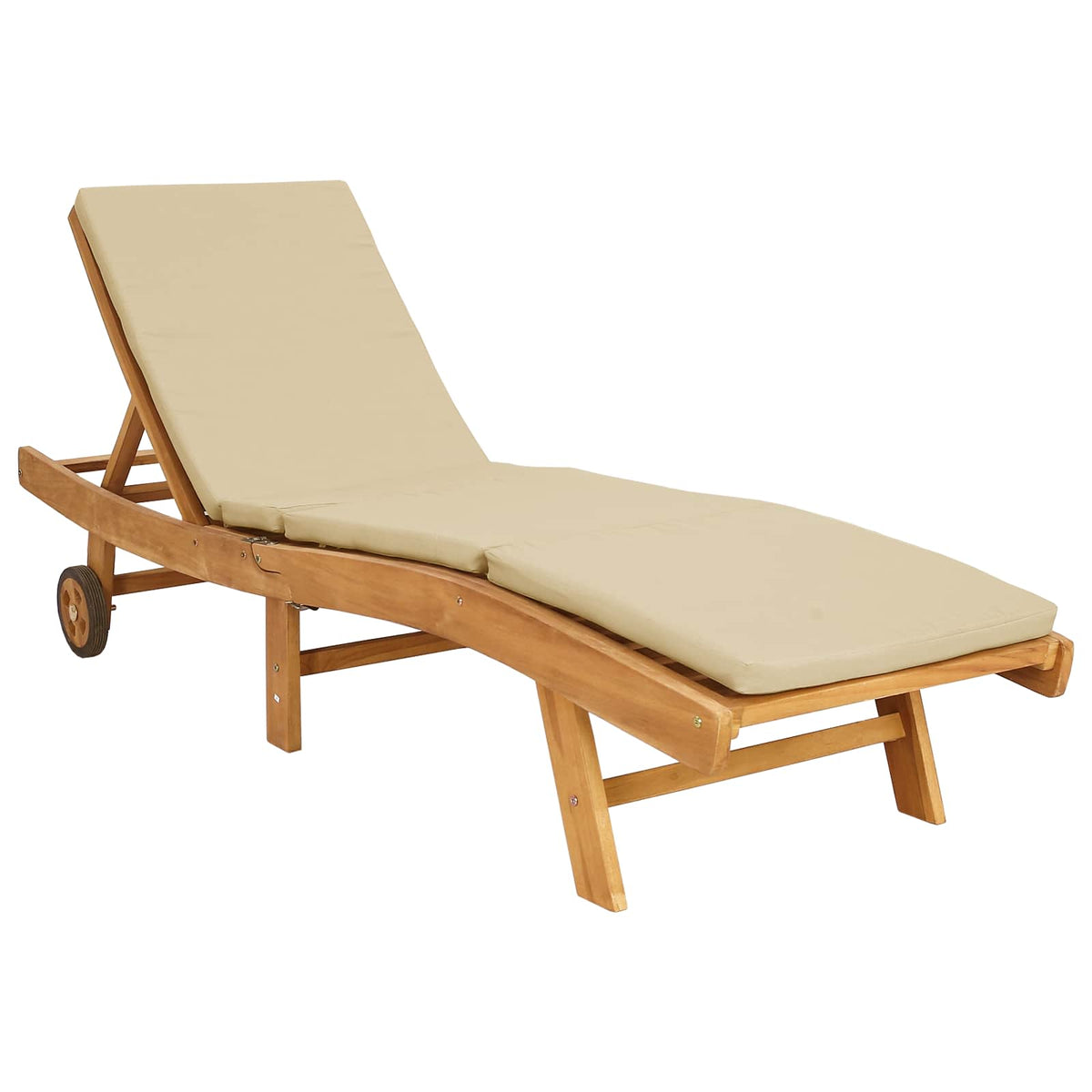 Solstol Polyester Brun og Beige