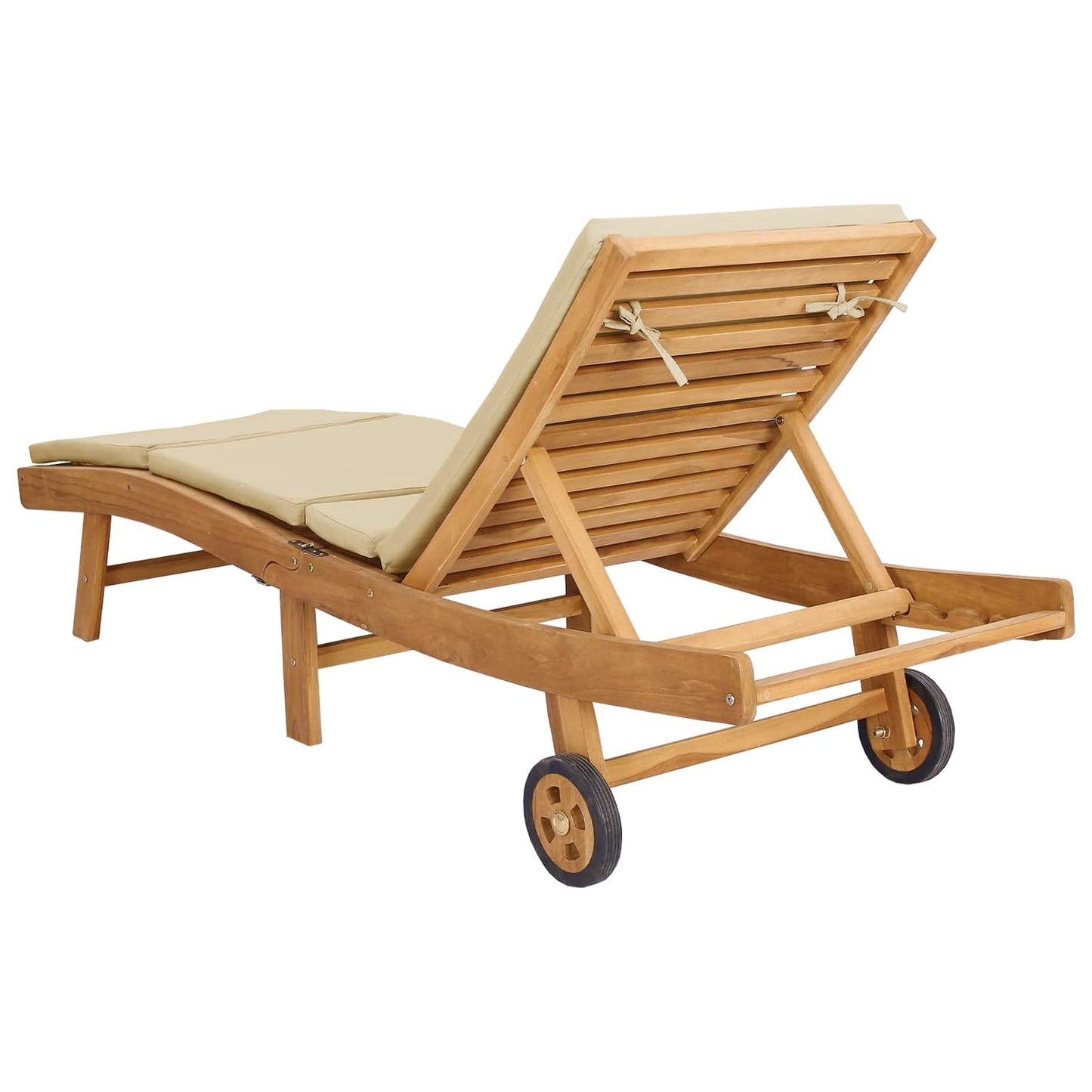 Solstol Polyester Brun og Beige