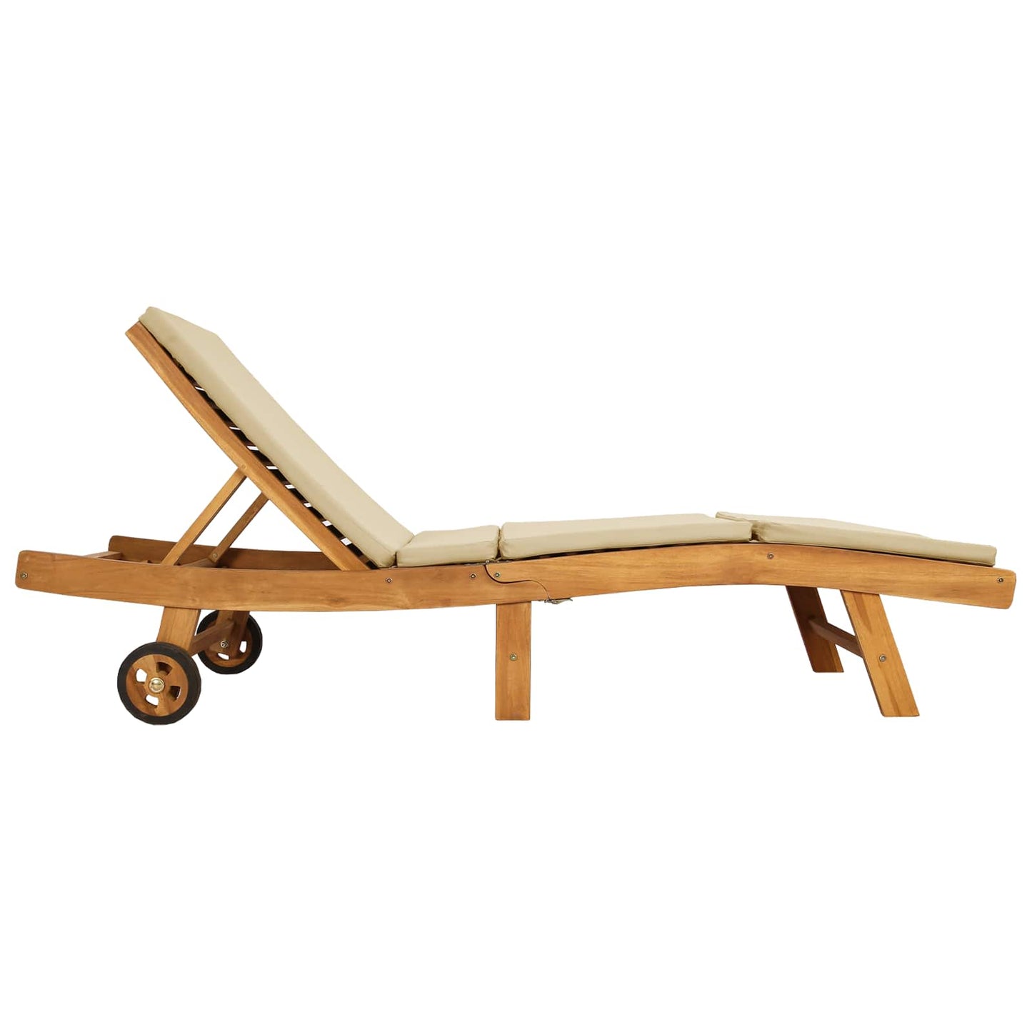 Solstol Polyester Brun og Beige