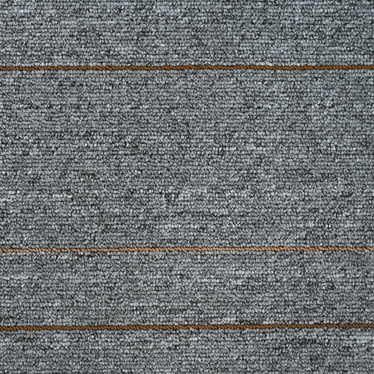 Tæppeflise Lys grå med striber 50 x 50 cm 20 stk. PP og Bitumen