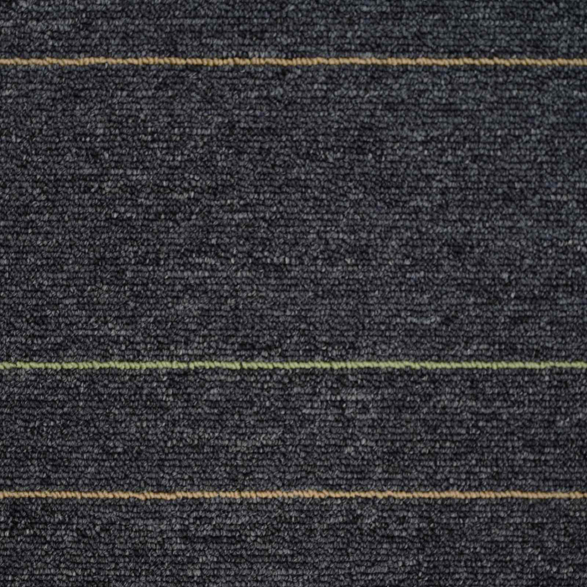 Tæppeflise Mørkegrå med striber 50 x 50 cm 4 stk. PP og Bitumen