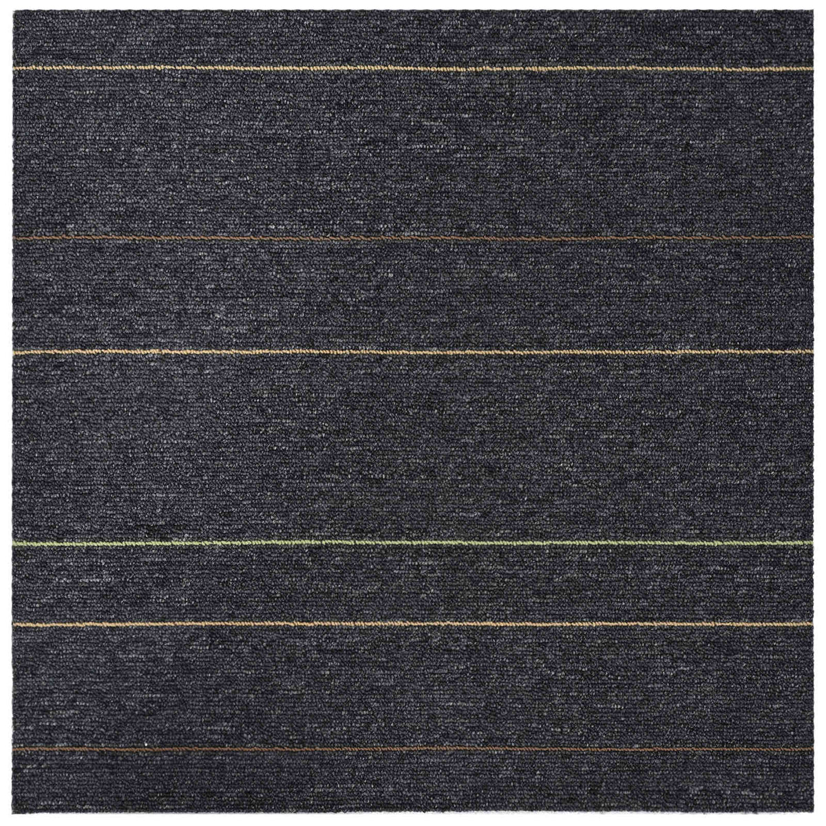 Tæppeflise Mørkegrå med striber 50 x 50 cm 36 stk.