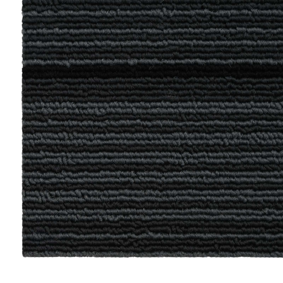 Tæppeflise Stripet Lysegrå 50 x 50 cm 4 stk. PP og Bitumen