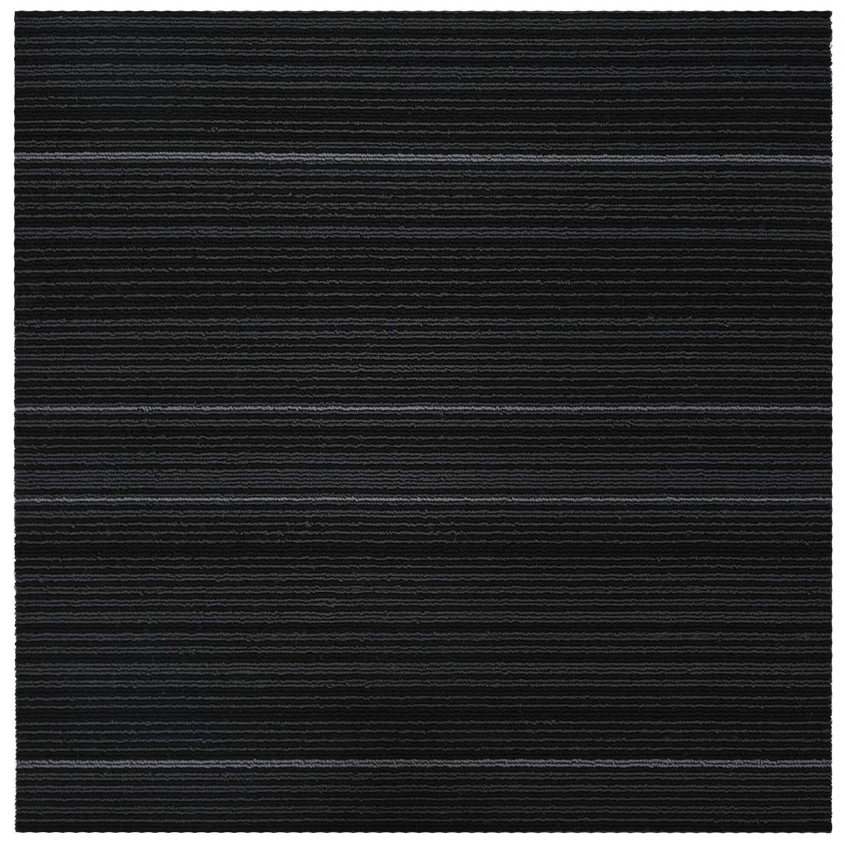 Tæppeflise Stribet Mørkegrå 50 x 50 cm 36 stk. PP og Bitumen