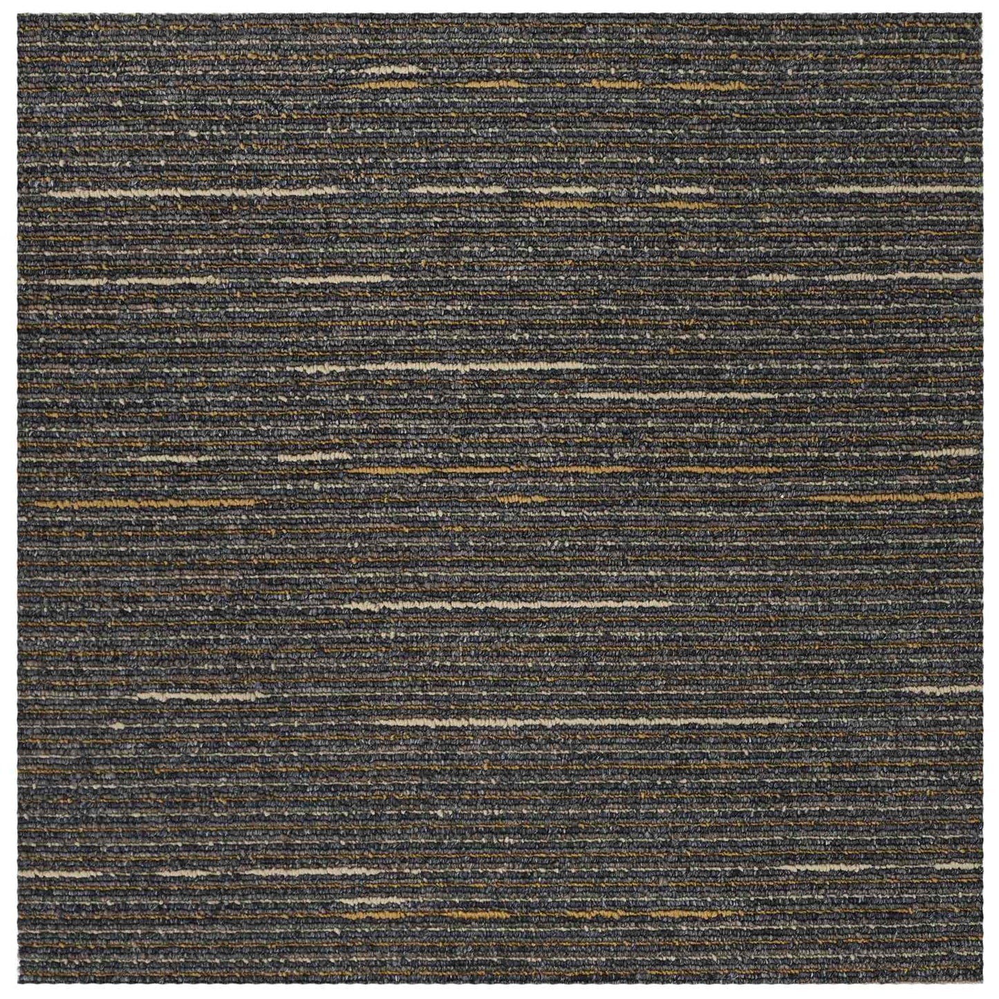 Tæppeflise Stribet Lys Brun 50 x 50 cm 4 stk. PP og Bitumen
