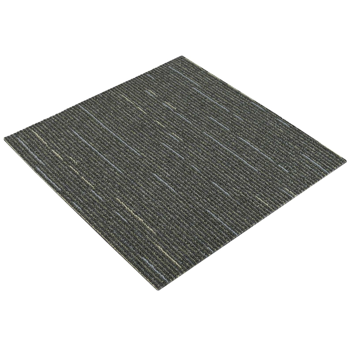 Tæppeflise Stribet Lys Grøn 50 x 50 cm 36 stk. PP og Bitumen