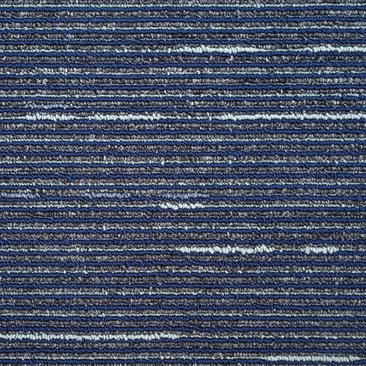 Tæppeflise Stripet Blå 50 x 50 cm 20 stk. PP og Bitumen