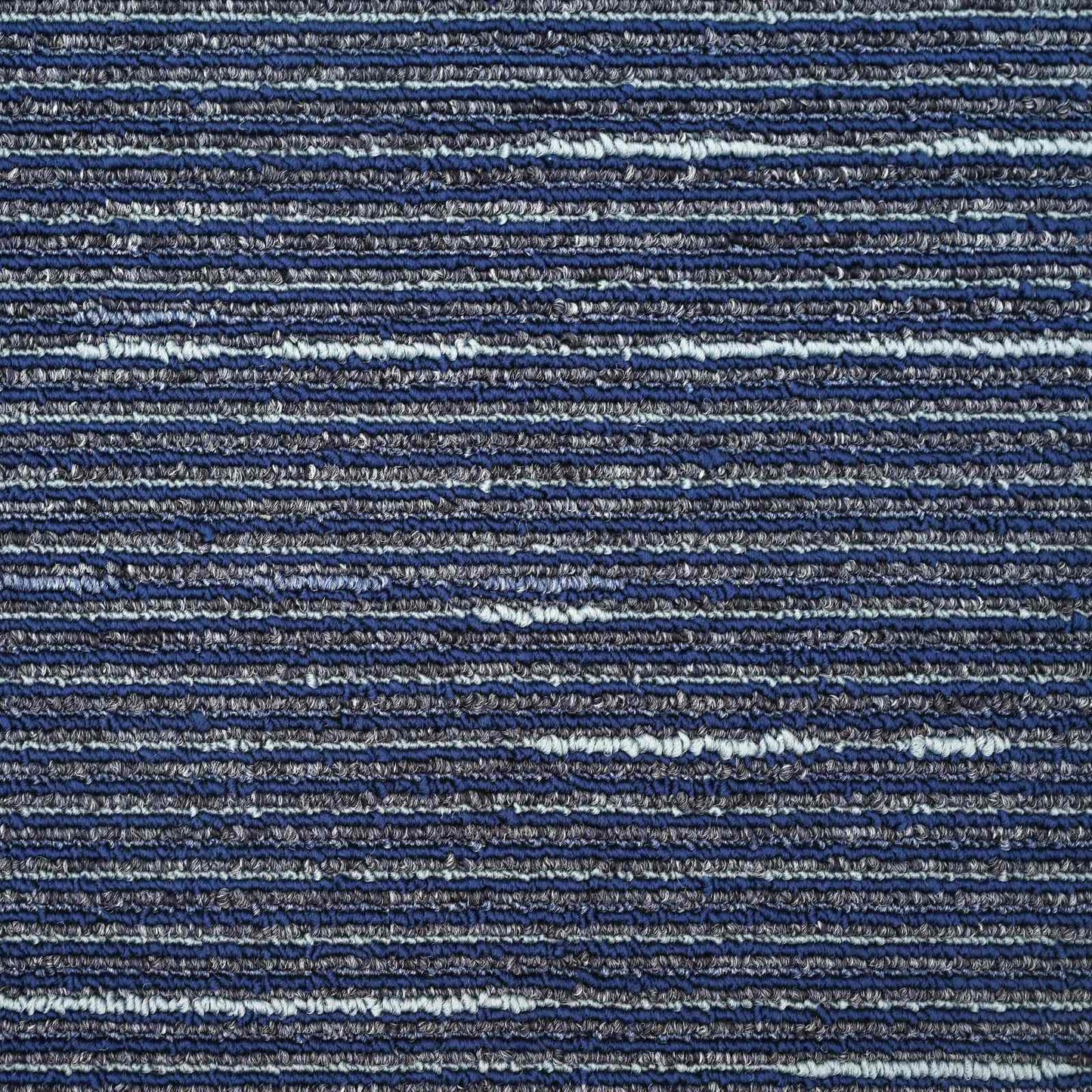 Tæppeflise Stripet Blå 50 x 50 cm 36 stk. PP og Bitumen