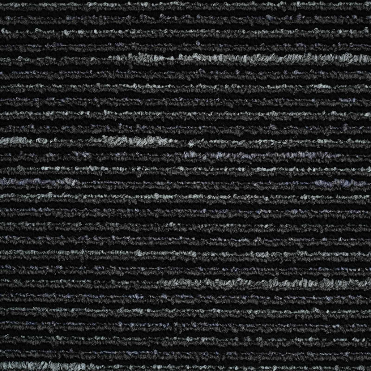 Tæppeflise Stribet Sort 50 x 50 cm 20 stk. PP og Bitumen