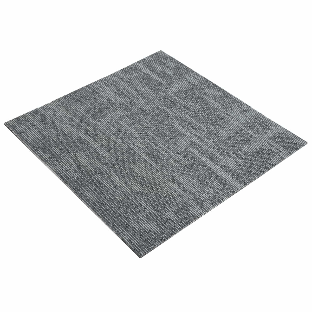 Tæppeflise Betongrå 50 x 50 cm 4 stk. PP og Bitumen