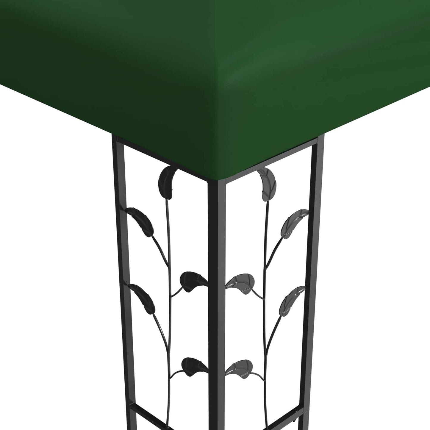Pavillon 3 x 3 x 2,68 m Grøn Polyester og Stål