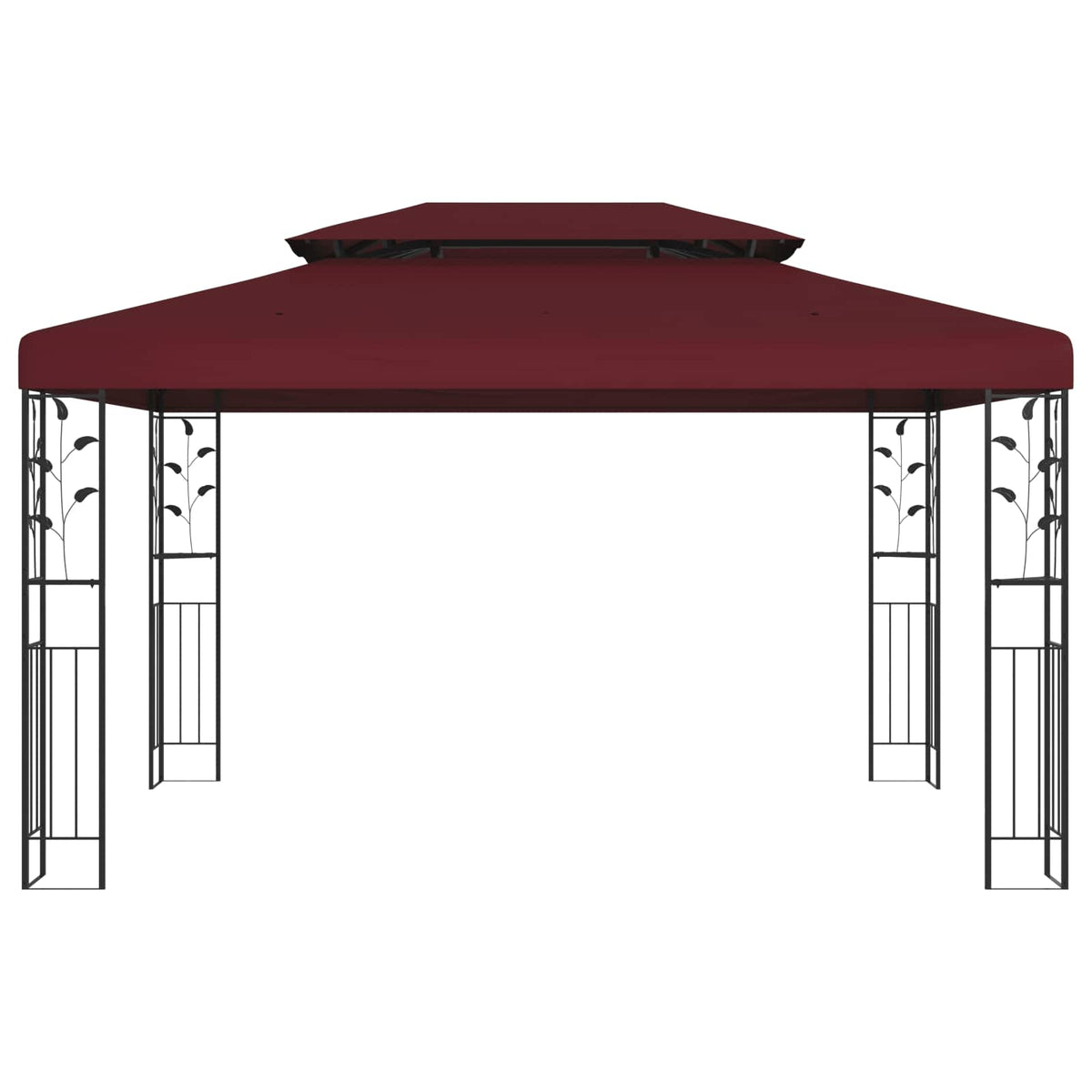 Pavillon 3,97 x 2,96 x 2,68 m Vinrød Polyester og Stål