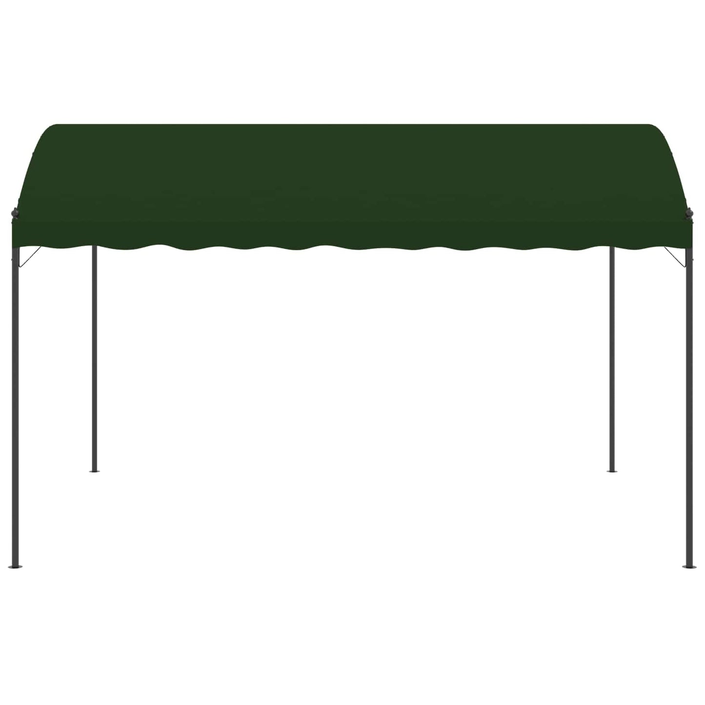 Pavillon 4 x 3 x 2,6 m Grøn Polyester og Stål