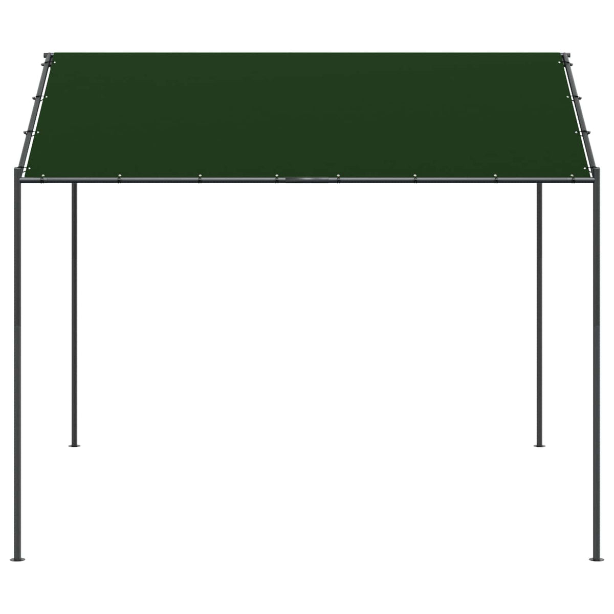 Pavillon 4 x 4 x 2,6 m Gråbrun Polyester og Stål