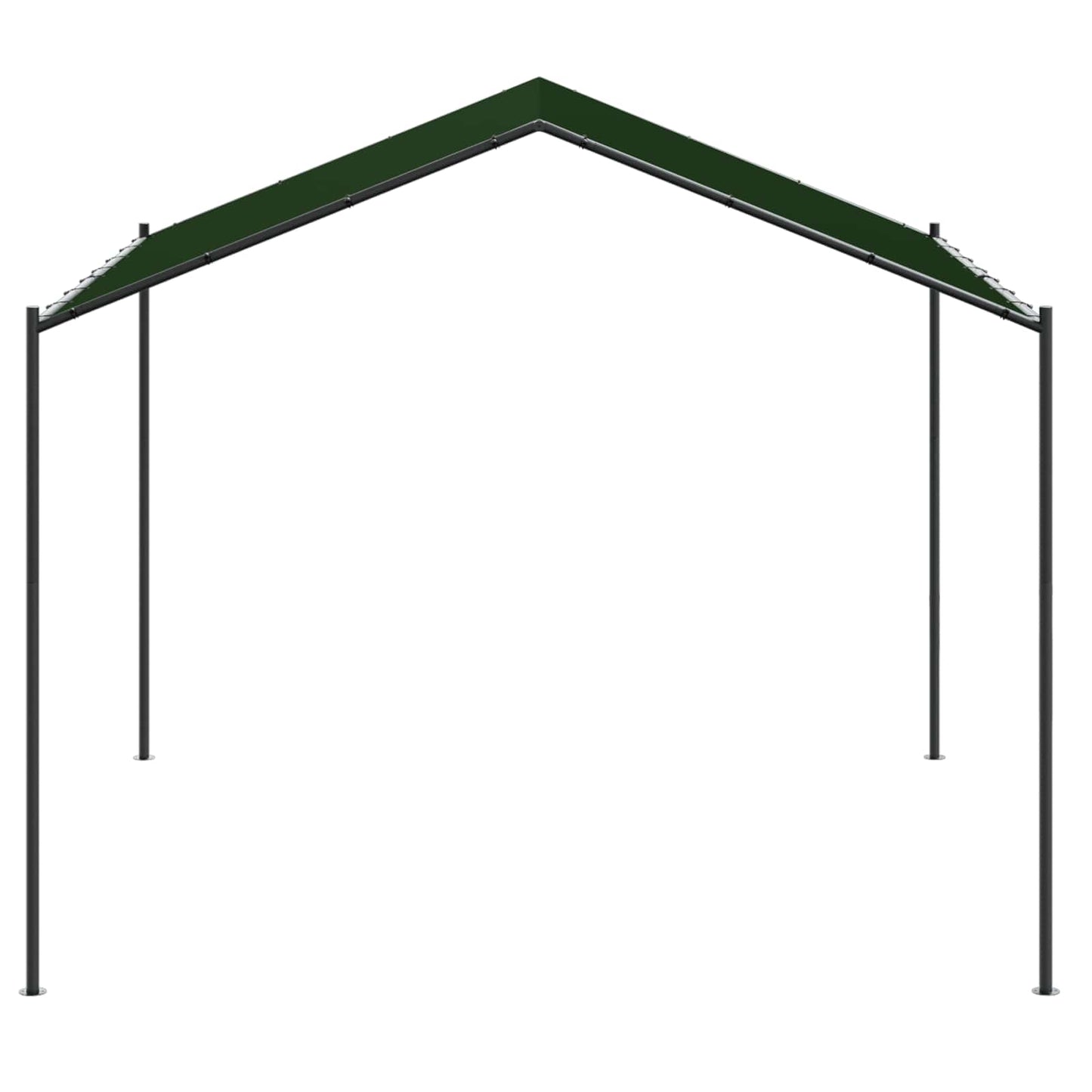 Pavillon 4 x 4 x 2,6 m Gråbrun Polyester og Stål