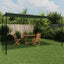 Pavillon 4 x 3,98 x 2,67 m Grøn Polyester og Stål