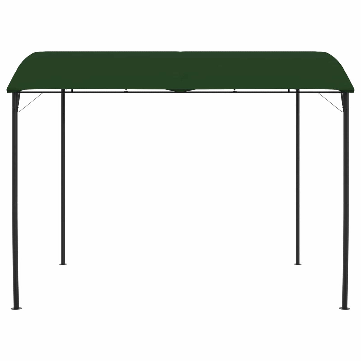 Pavillon 3 x 3 x 2,55 m Grøn Pulverlakeret stål og stof 180 gsm