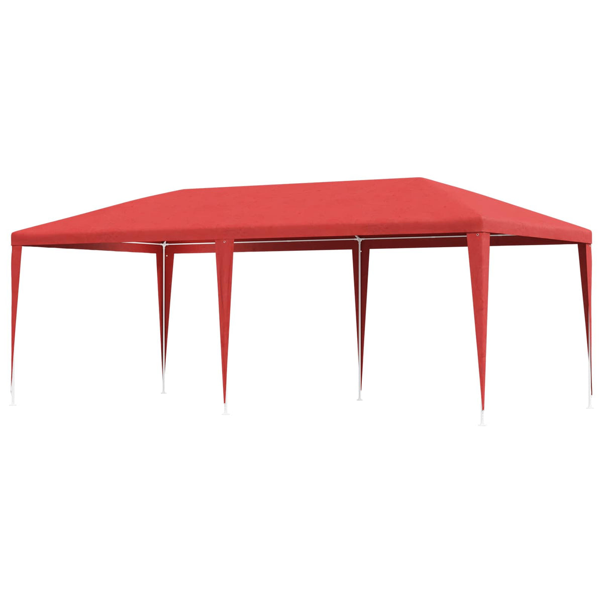 Party Tent Rød 600 x 300 x 255 cm PE og stål