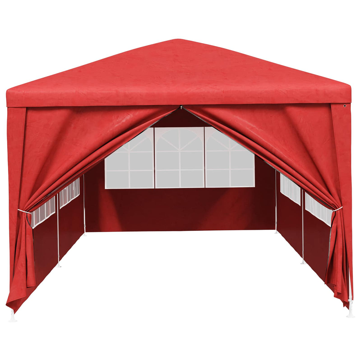 Party Tent 600 x 300 x 255 cm Rød PE og stål