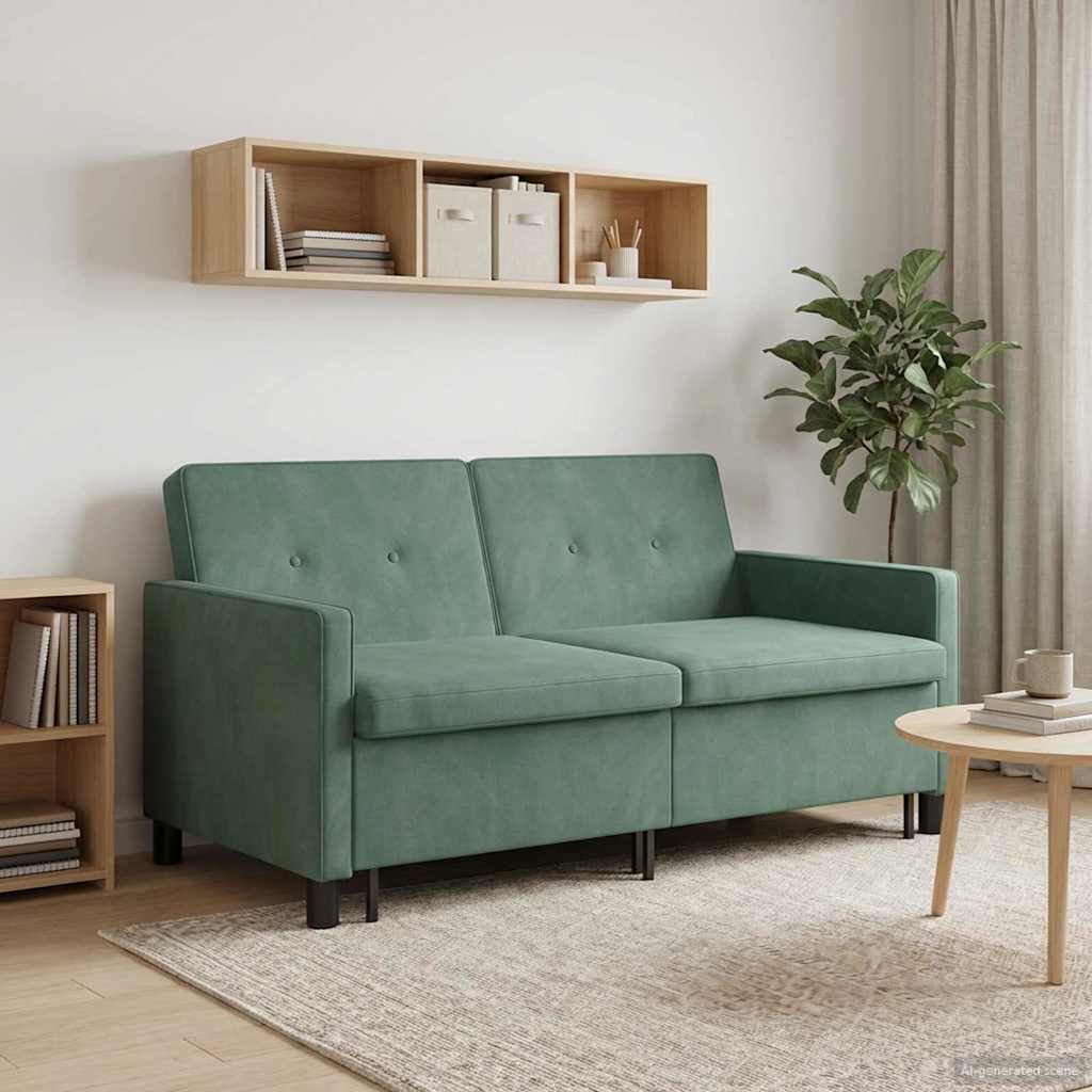 Sovesofa Havgrøn Stof