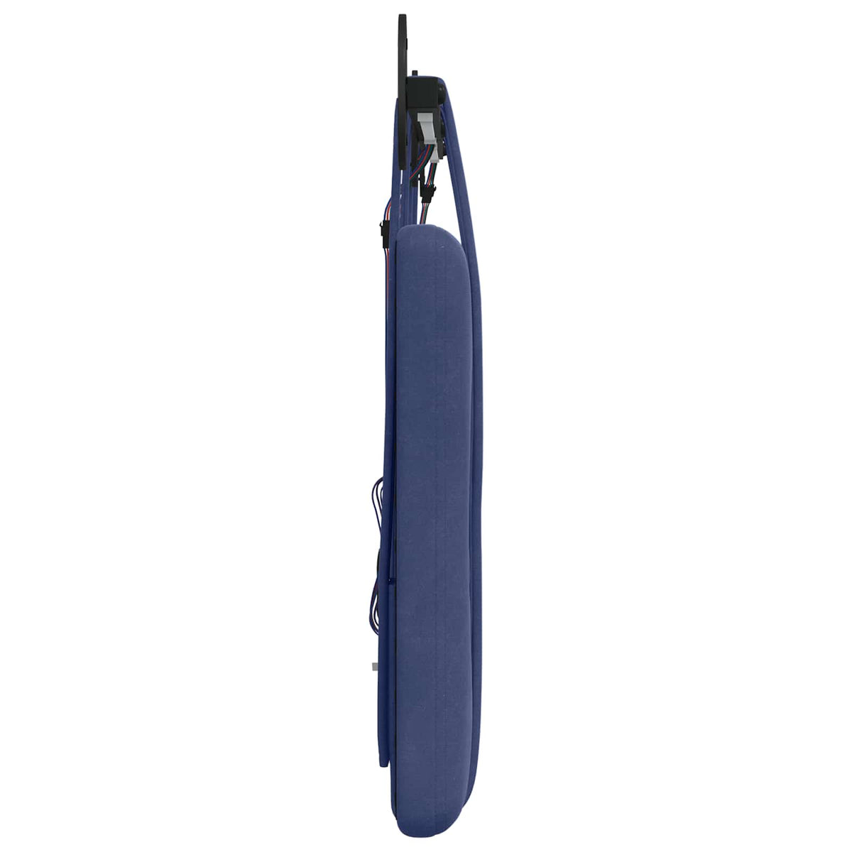 Hængende sengegavl Med LED-lys Politi blå Fløjl