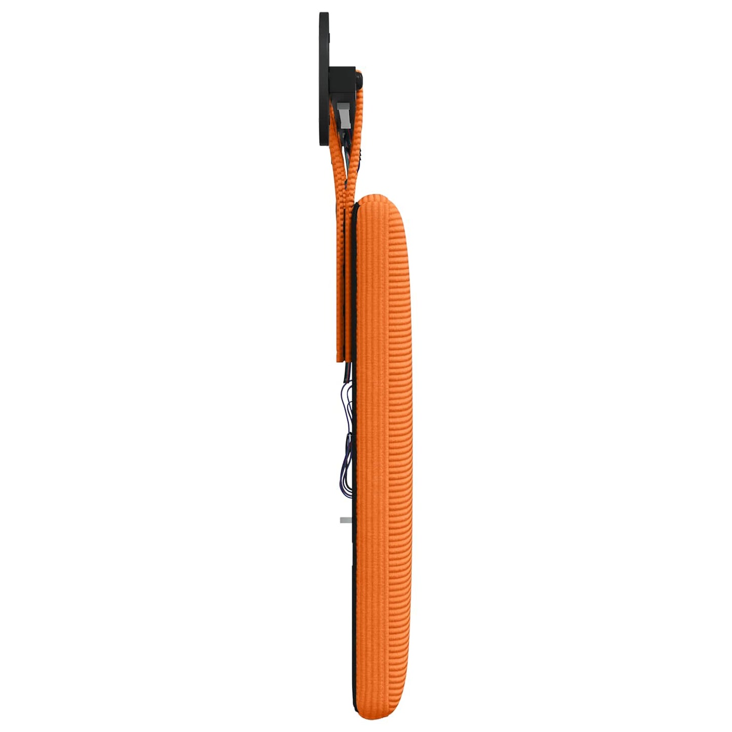 Hængende sengegavl Orange Velourstof