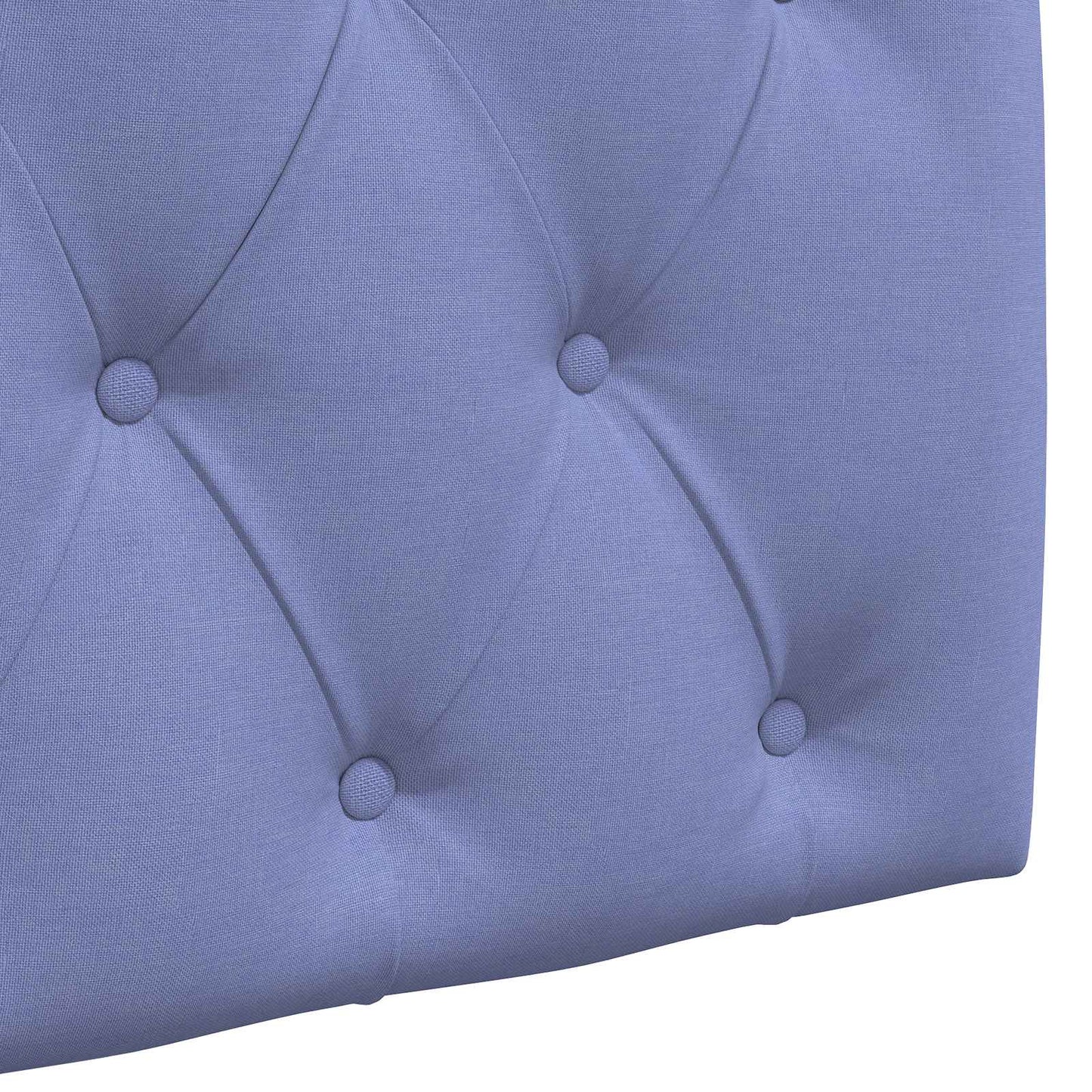 Hængende sengegavl Med LED-lys Jeans blå Stof
