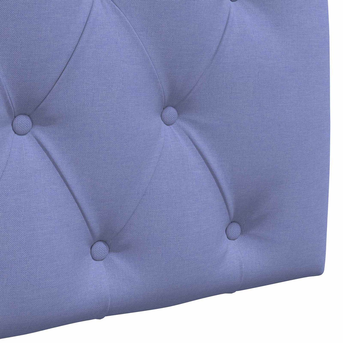 Hængende sengegavl Med LED-lys Jeans blå Stof