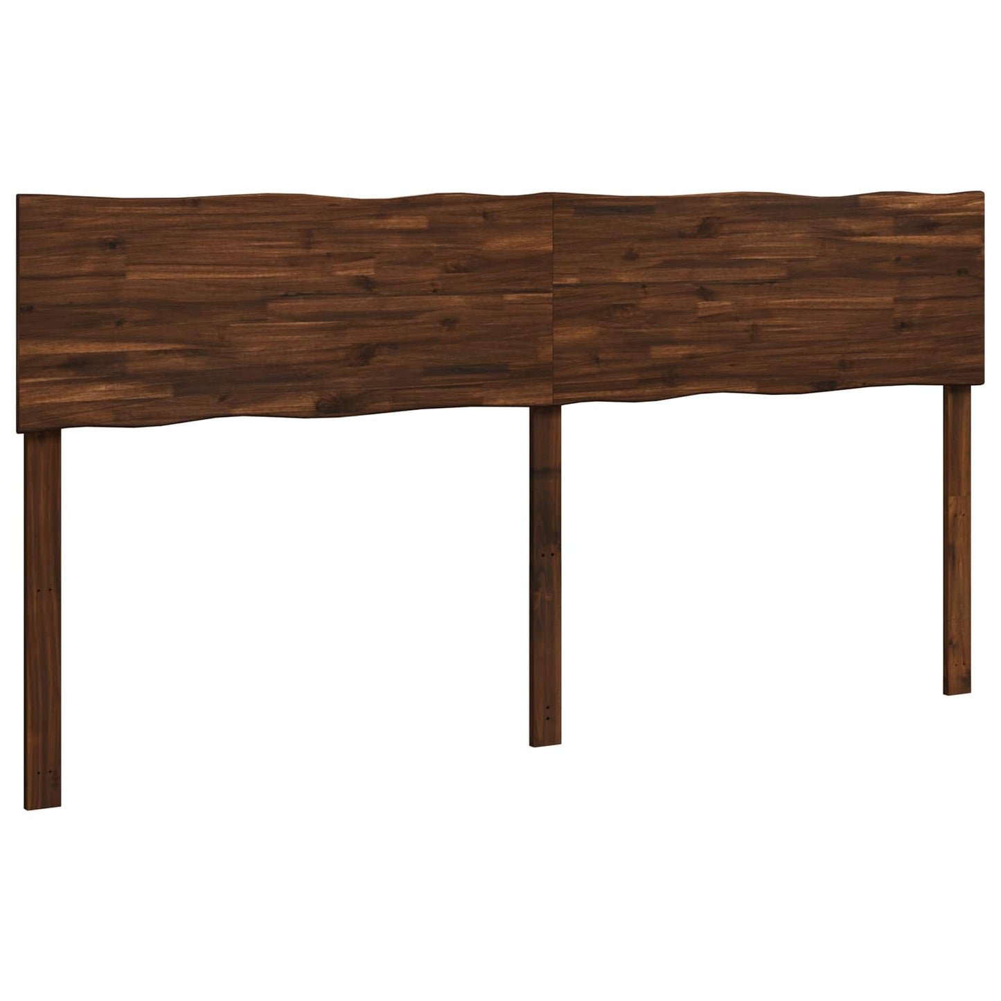 Sengegavl med naturkant ROSTOCK Mørk Brun 180 cm