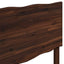 Sengegavl med naturkant ROSTOCK Mørk Brun 160 cm