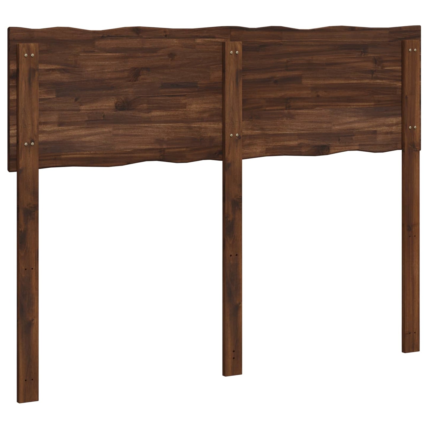 Sengegavl med naturkant ROSTOCK Mørk Brun 135 cm