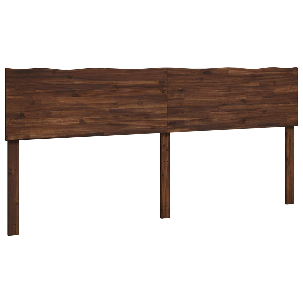 Sengegavl med naturkant ROSTOCK Mørk Brun 180 cm