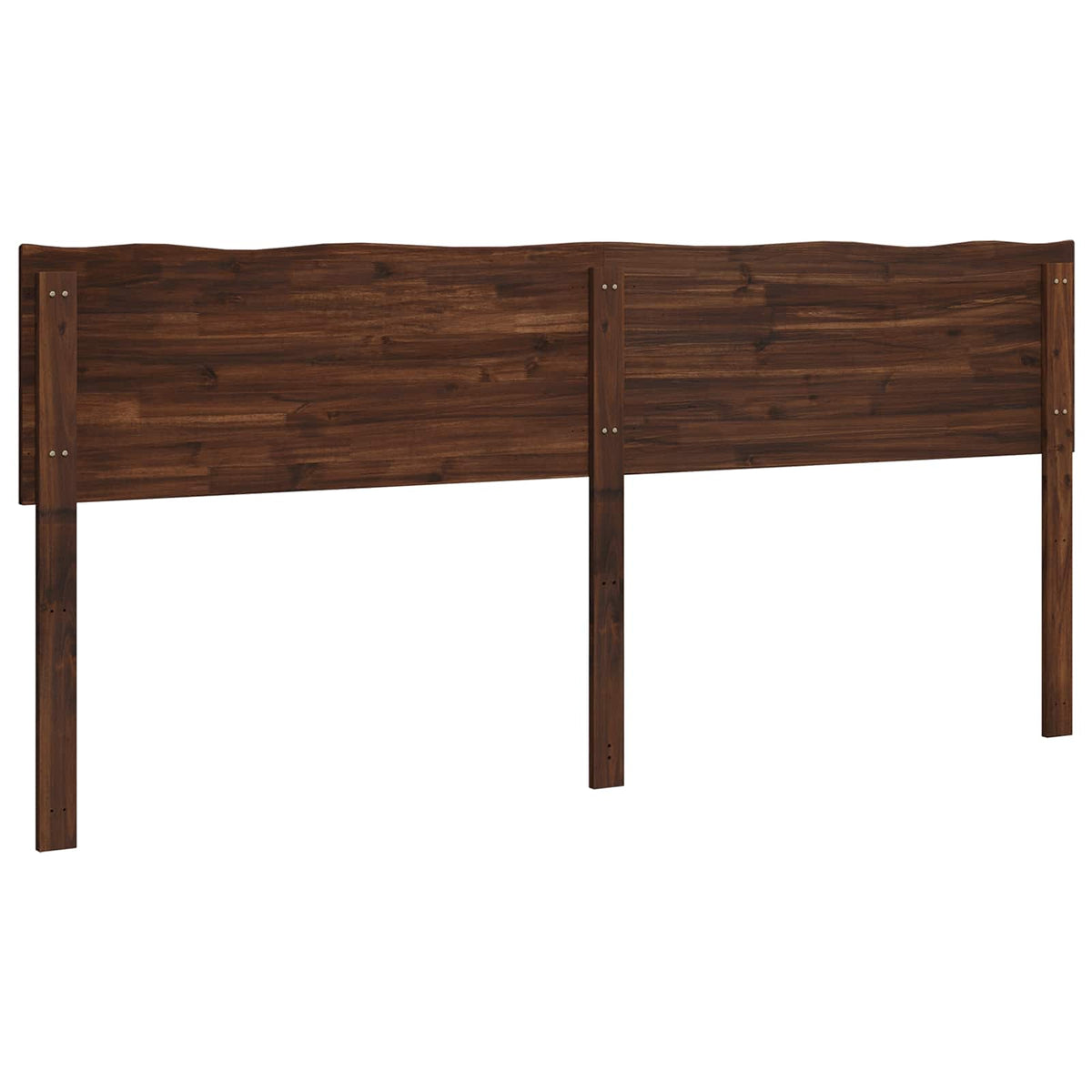 Sengegavl med naturkant ROSTOCK Mørk Brun 180 cm