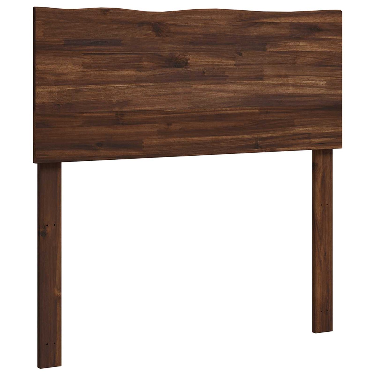 Sengegavl med naturkant ROSTOCK Mørk Brun 80 cm