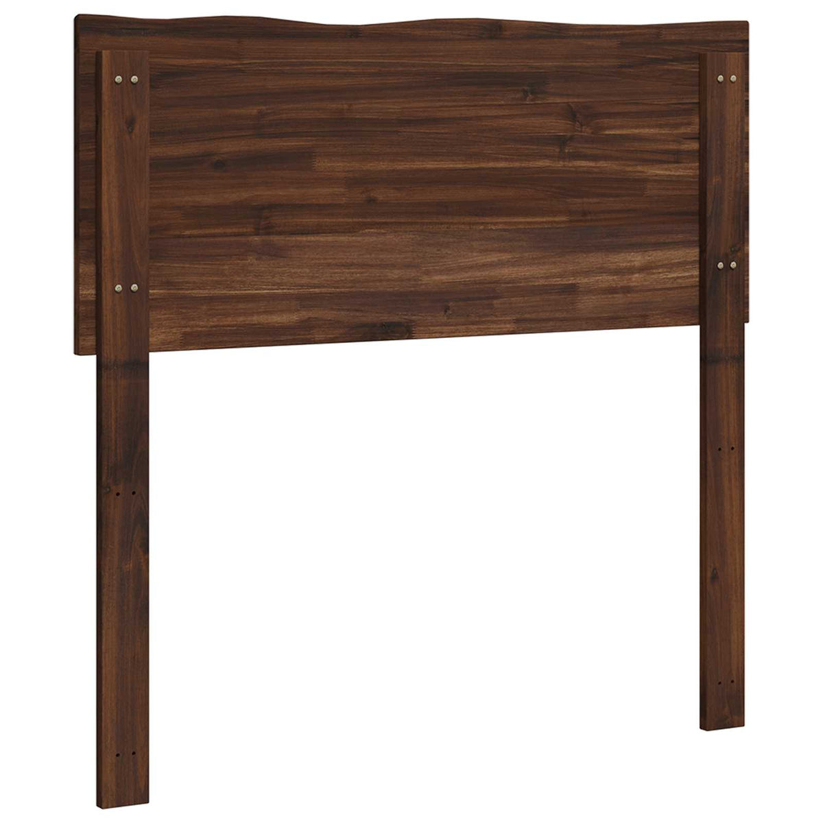 Sengegavl med naturkant ROSTOCK Mørk Brun 80 cm