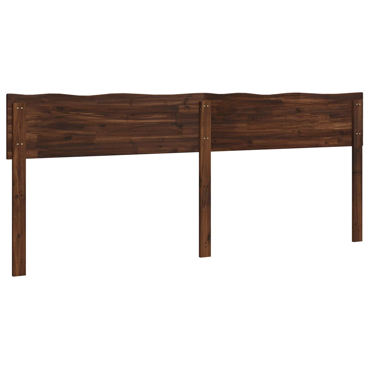 Sengegavl med naturkant ROSTOCK Mørk Brun 180 cm