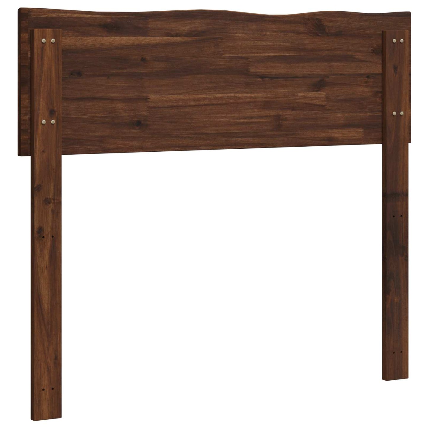 Sengegavl med naturkant ROSTOCK Mørk Brun 80 cm