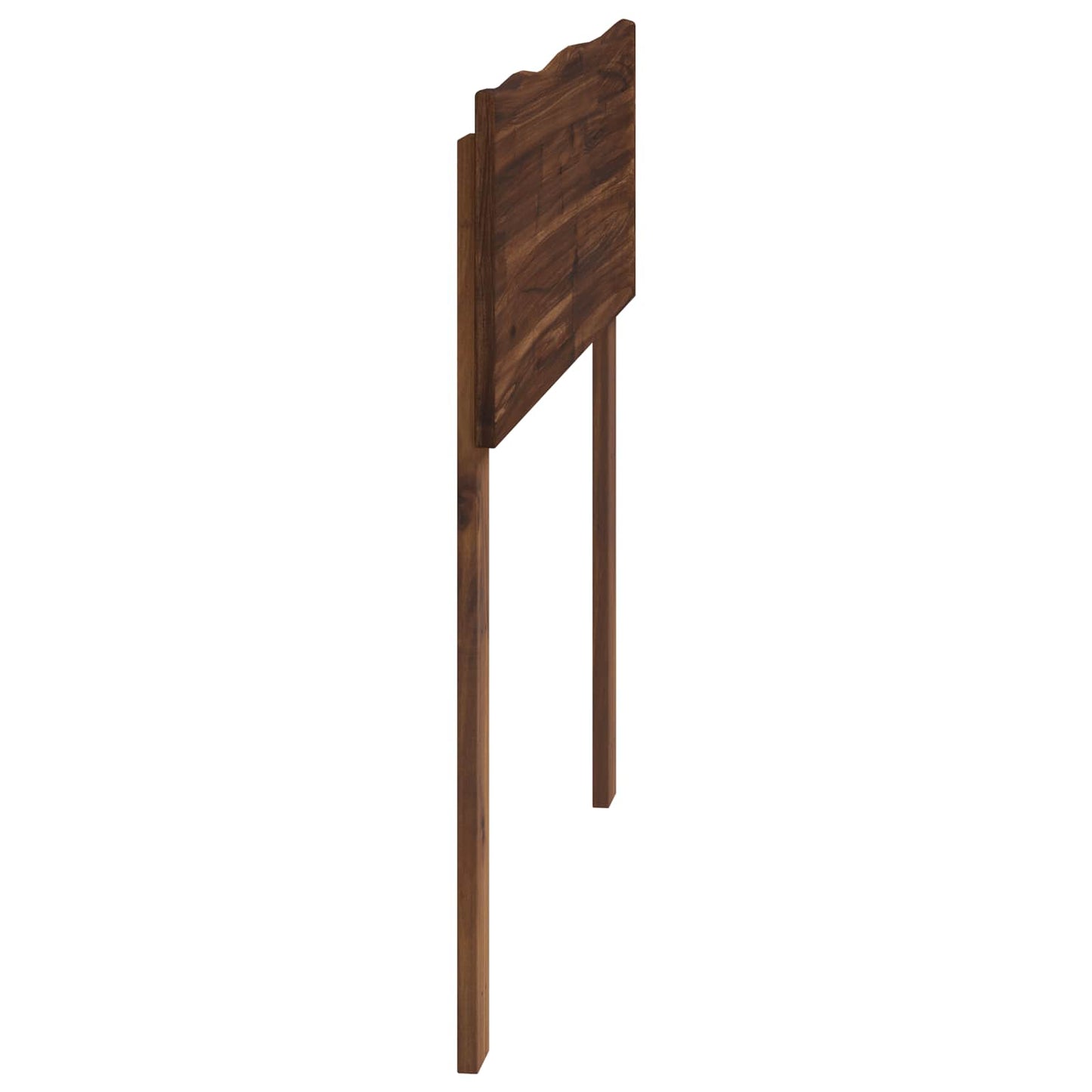 Sengegavl med naturkant ROSTOCK Mørk Brun 80 cm