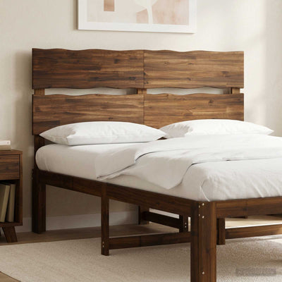 Sengegavl med naturkant ROSTOCK Mørk Brun 120 cm