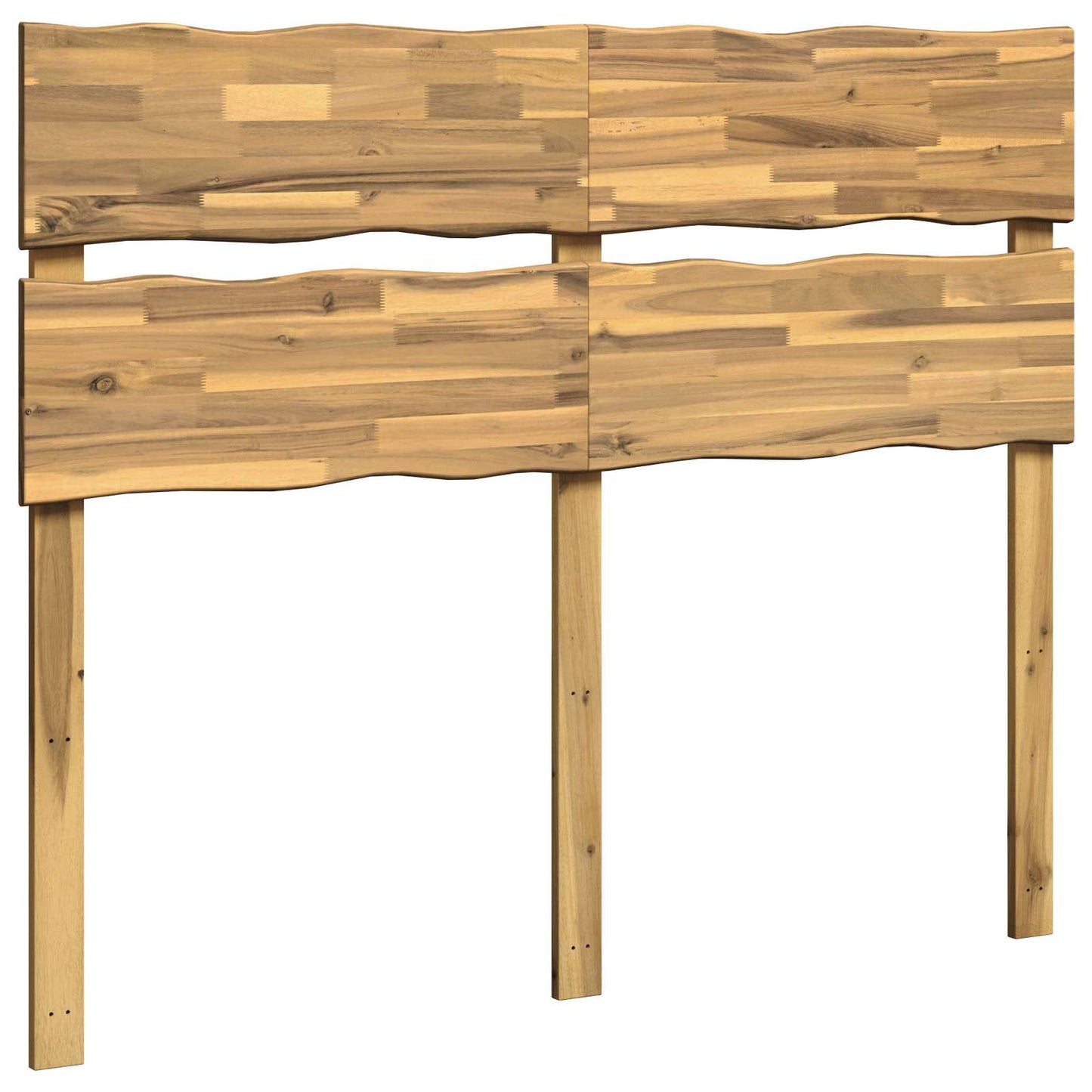 Sengegavl med levende kant ROSTOCK Hvid 160 cm